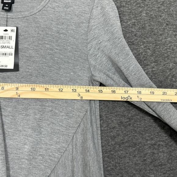 Ideology Activewear Womens Top‎ Size XS Gray Long Sleeve Crew Neck Tie Waistline - Picture 6 of 10